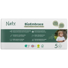 Одноразові дитячі підгузки BioEmbrace "NATY". Розмір 5 (11-25 кг.), 40 шт. в упаковці